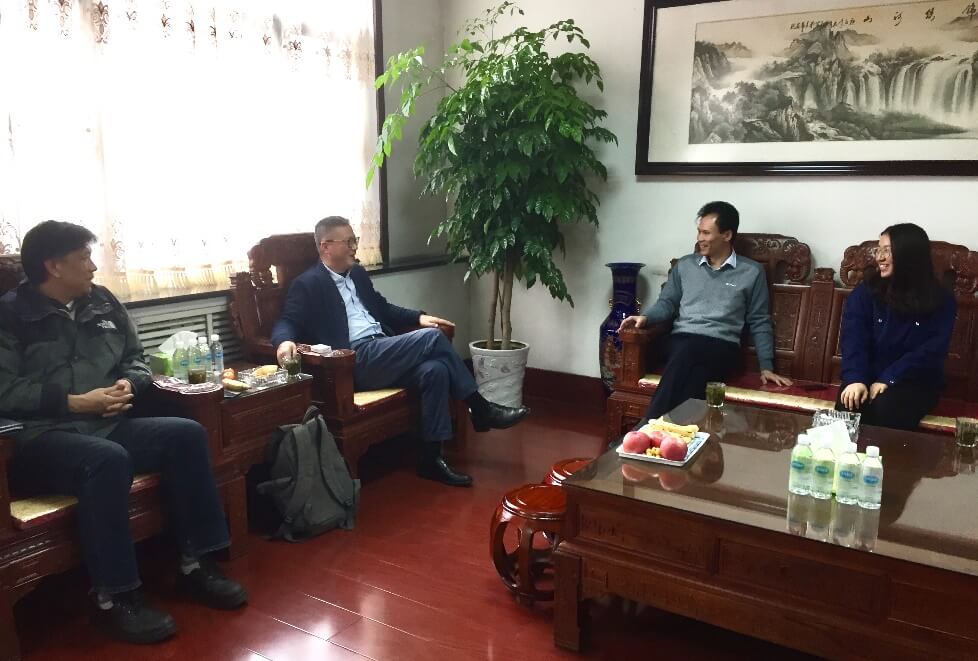 Liu Tao, Chairman of the Group, visited Jinan Wanfang Carbon Co., Ltd.