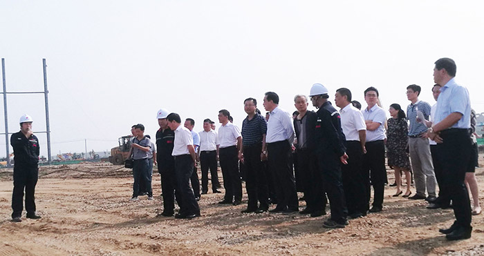 On July 25, Lianyungang city held on-site observation meeting for key projects, focusing on reviewing the construction achievements of key projects in the city in 2018