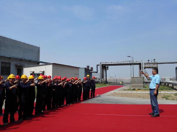 Ceremony for temperature-raising, capacity increasing, and desulfurization start-up of Sinoway Phase II calcined petroleum coke project