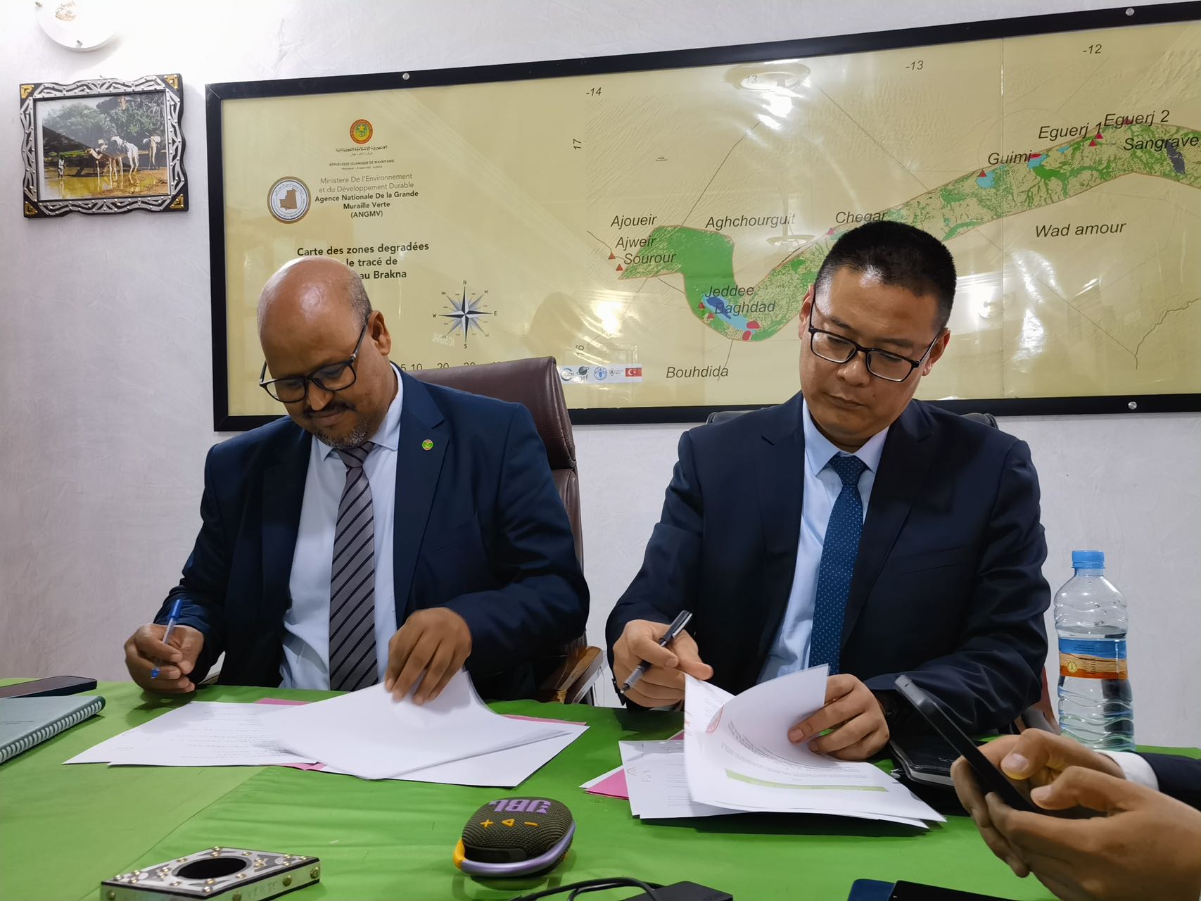 Sinoway Forest and the Mauritania Green Great Wall Agency have joined hands in collaboration to jointly promote ecological restoration in the northwest of Africa.